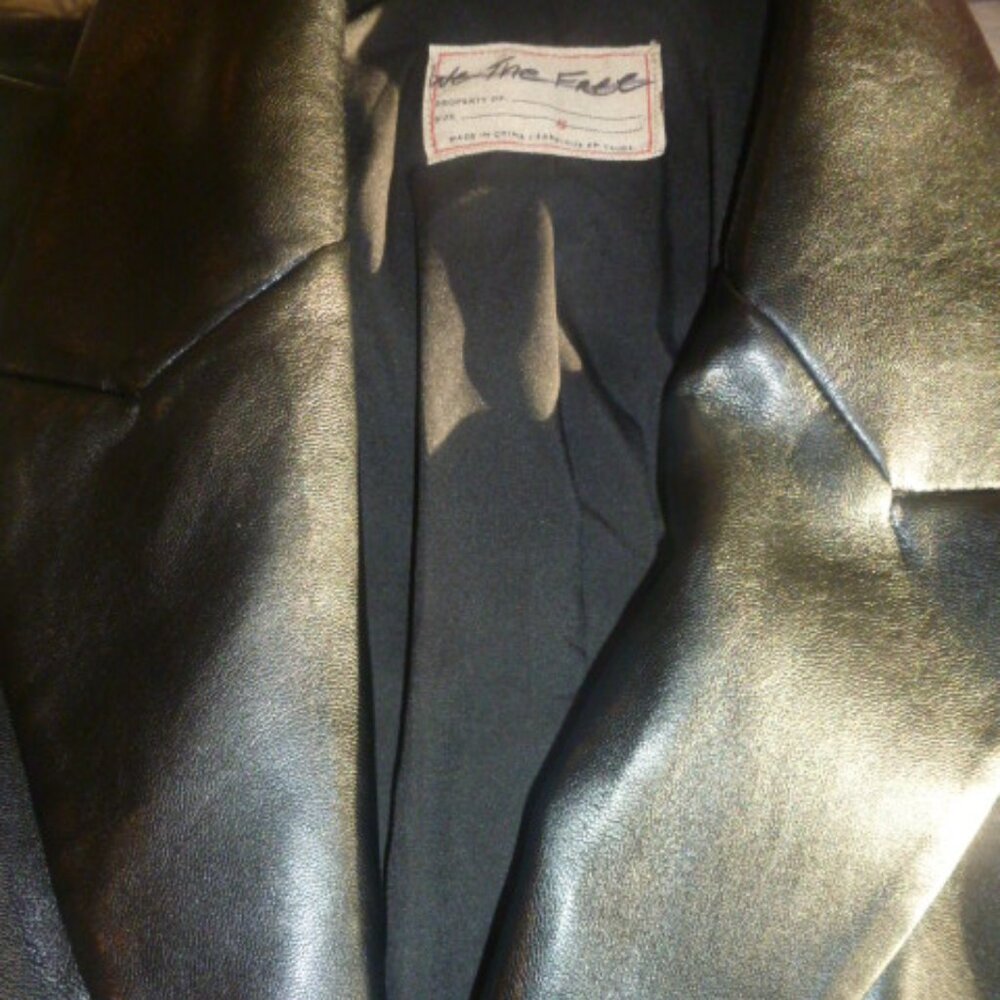 We The Free Black Faux Leather Blazer Jacket – Size Small (Fits M) - Picture 12 of 12